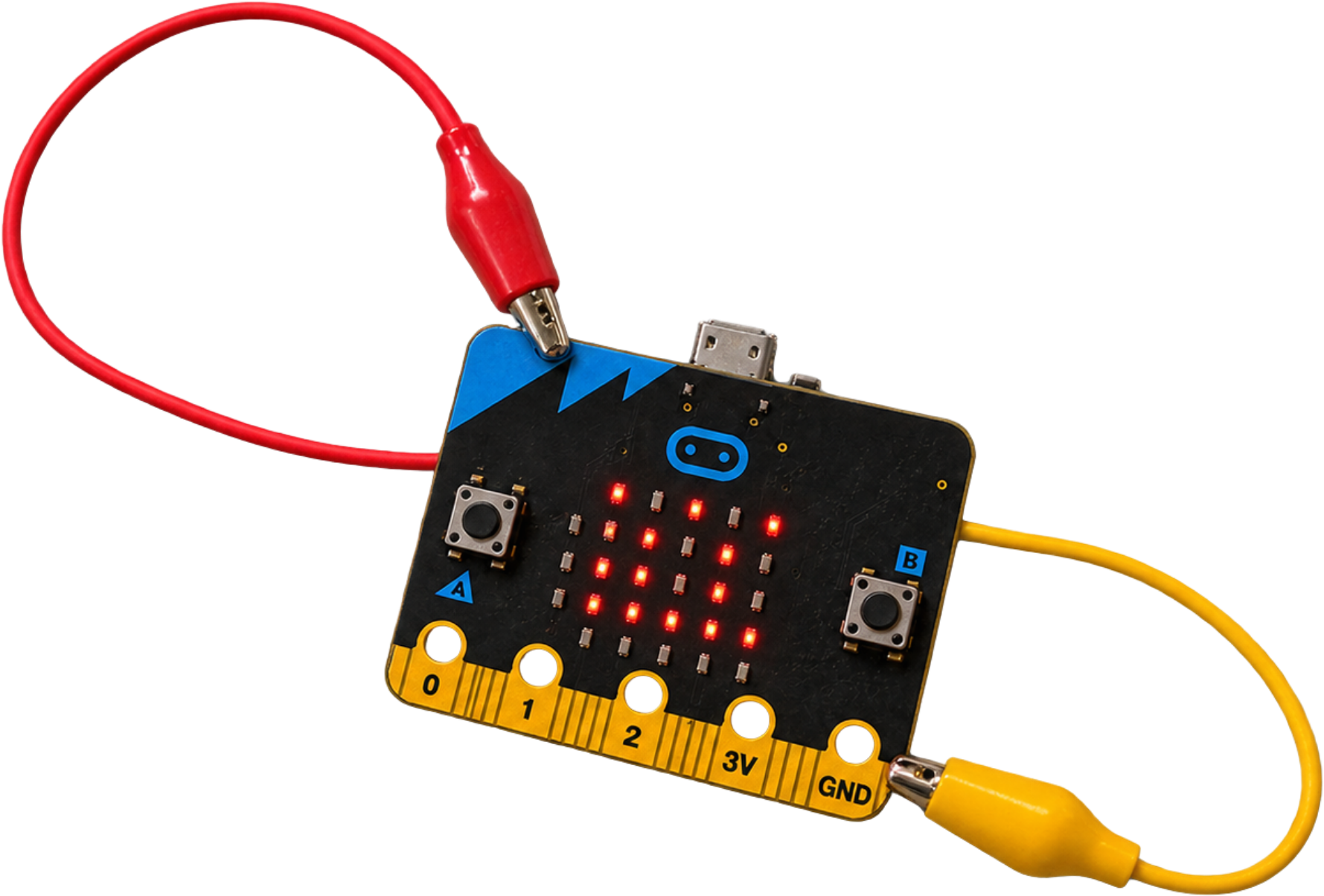 micro:bit con sensores y componentes