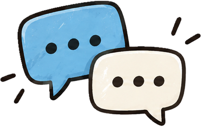 Dos bocadillos de conversación